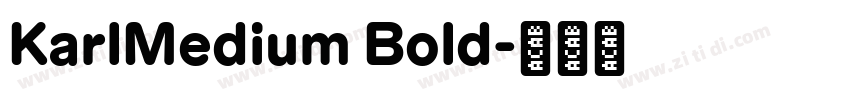 KarlMedium Bold字体转换